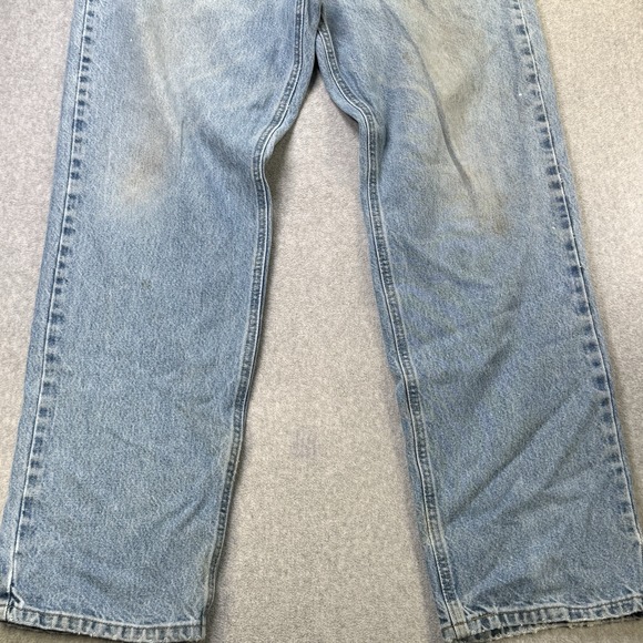 Carhartt B160 DST‎ Relaxed Fit Jeans 40x34 Light Wash Distressed Workwear - Picture 7 of 11